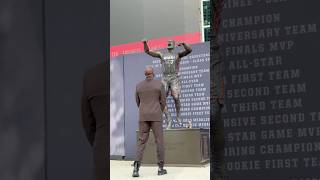 HEAT LEGEND🔥 Dwyane Wades statue unveiling in Miami 🔥🙌Shorts [upl. by Buehler]