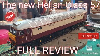 Heljan Class 57 new release full DC review of 57601 including running test and body removal [upl. by Halona]