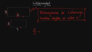 Likformighet 1  Geometri  Åk 9 [upl. by Ocinemod]