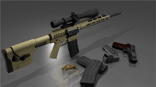 Remington R11 RSASS speed model Blender 3D [upl. by Aerdnahc]