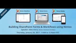 Building SharePoint Forms amp Workflows using Nintex [upl. by Ydnamron]