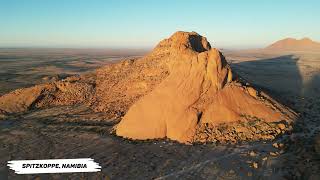 Motorbike tours in Namibia Spitzkoppe Mountains  Stunning Granite Peaks [upl. by Leahcimnoj]