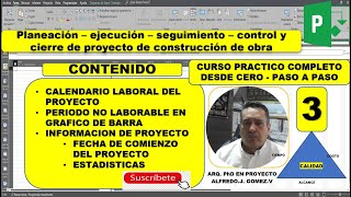 PLANEACION Y CONTROL DE OBRA  PROJECT [upl. by Sluiter]