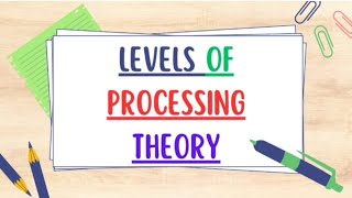 Levels of Processing Theory EngUrduHindi [upl. by Hagep]