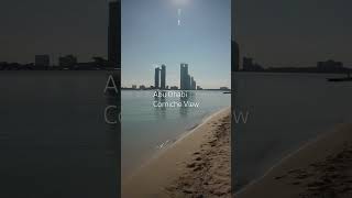 Abu Dhabi Corniche View dubai travel uae luxury abudhabi [upl. by Bethena271]