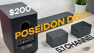 ULTIMEA Poseidon D60 Review Best Budget Dolby Atmos Virtual 51 Channel Soundbar Under 200 [upl. by Yntirb]