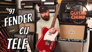 Review amp Demo  97 Fender CIJ Japan Telecaster Custom TL62B ’62 Reissue [upl. by Chuch30]