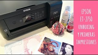 EPSON ET2750 UNBOXING y primeras impresiones [upl. by Forrer]