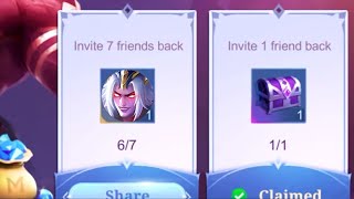 Getting Kufra Free Epic Skin friends Callback event🤩🤩 in Mobile Legends Bang Bang Kufra cursed [upl. by Sylvan]