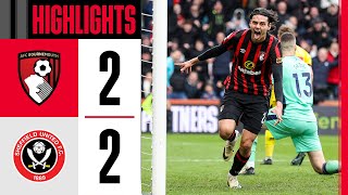 Ünal nets LATE equaliser in dramatic comeback  AFC Bournemouth 22 Sheffield United [upl. by Heeley]