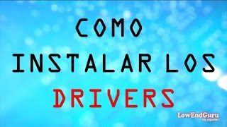 Como instalar los Drivers o Controladores en Windows 7 8  XP  Vista [upl. by Kaja]