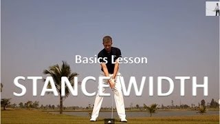 Golf Stance Width Guidelines [upl. by Christan216]