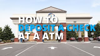 How to deposit a check at a ATM [upl. by True]