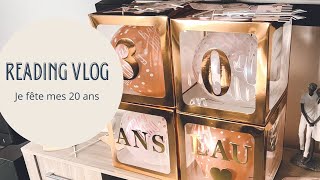 Reading vlog  Je fête mes VINGT ans [upl. by Otxilac324]