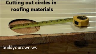 Cutting Circles in Roofing Material [upl. by Anhcar]