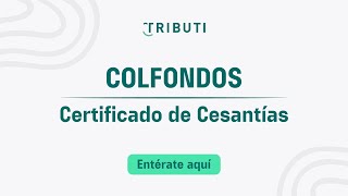 ¿Cómo descargar tu certificado de Cesantías de Colfondos [upl. by Frazier328]