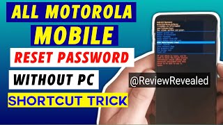 Unlock Motorola mobile pin pattern password without Computer amp data loss [upl. by Dav]