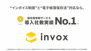 “インボイス制度”と“電子帳簿保存法”対応なら、請求書の“受取”も“発行”もinvox（インボックス） [upl. by Sharon961]