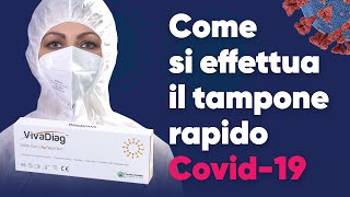 Covid19 VivaDiag Tampone Antigenico Rapido ecco come si effettua [upl. by Atinuaj852]