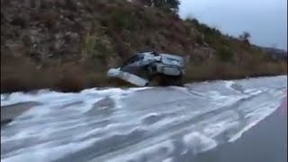 Salt Range Snowfall Kallar Kahar Lahore Motorway  Accidents due to hailstorm [upl. by Cilka]