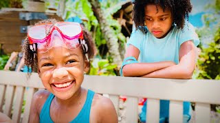 Don’t Say No to My Little Sister at the Waterpark Saying Yes to Everything at Disney Typhoon Lagoon [upl. by Ajnot987]