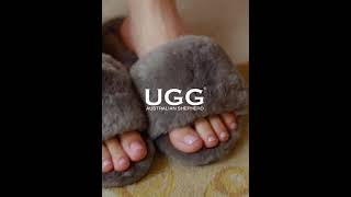 UGG Australia Shepherd Nala Fluffy Slides Women Fashion Slippers [upl. by Beulah]