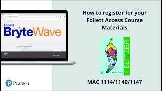 Follett Access Registration Video for MAC 111411401147 [upl. by Baptiste]