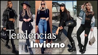 OUTFITS CON BOTAS Y BOTINES PARA INVIERNO  TENDENCIAS de MODA 2024 Mujer Outfits 2024 [upl. by Doowle]