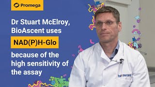 Dr Stuart McElroy BioAscent uses NADPHGlo because of the high sensitivity of the assay [upl. by Melbourne]