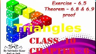 Ex 65  Triangles  Class 10  Pythagoras Theorem and its converse proof  Chapter 6 NCERT PPT [upl. by Eidnil]