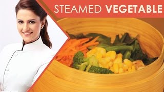 How To Make Steamed Vegetable  Healthy Recipes  Shipra Khanna [upl. by Lanny]