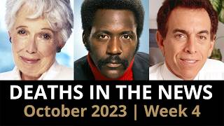 Who Died October 2023 Week 4  News [upl. by Molini]