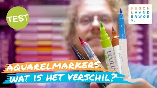 5 BESTE AQUAREL MARKERS  Molotow Tombow Ecoline Sailor Karin  HANDLETTERING of URBAN SKETCHING [upl. by Herve51]