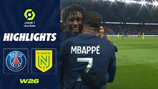 PARIS SAINTGERMAIN  FC NANTES 4  2  Highlights  PSG  FCN  20222023 [upl. by Nareik255]