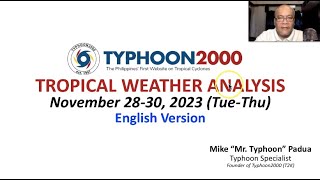 Nov 2830 2023 Update Easterlies Bringing Warm Weather With Thunderstorms Across Eastern PH [upl. by Helaina]