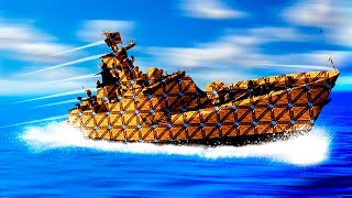 Forts But With ACTUAL Floating Battleships [upl. by Ylrebmyk]