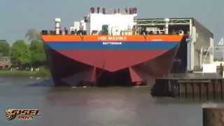 Awesome big ship launches [upl. by Sontag]