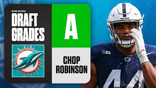 2024 NFL Draft Grades Dolphins select Chop Robinson No 21 Overall  CBS Sports [upl. by Baoj221]