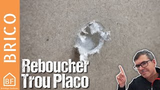 Comment reboucher un trou dans du Placo simplement [upl. by Ylek]