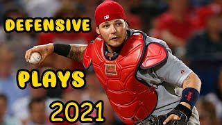 Yadier Molina  Defensive Highlights  2021 [upl. by Eboj]