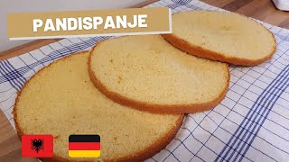 Pandispanje per torte  Pet  Biskuitboden Rezept [upl. by Eilarol]