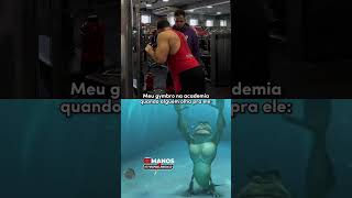 O GYMBRO NA ACADEMIA QUANDO ALGUÉM OLHA PRA ELE SHORTS TREINO MUSCULAÇÃO [upl. by Atinahs]