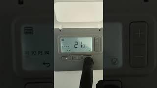 How to operate Honeywell room thermostat T3r programmable wireless rf stat [upl. by Domella881]