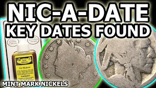 KEY DATES REVEALED NicADate Hunting V Nickel amp Mint Mark Buffalo Nickels [upl. by Adnilre]