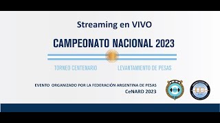 Campeonato Nacional de levantamiento de Pesas  CENARD 2023 [upl. by Ycnej]