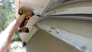 Installing Gable Vent screen [upl. by Pubilis]