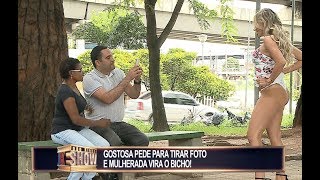 Gata pede ajuda de rapaz casado para tirar foto do bumbum e mulherada vira o bicho [upl. by Onaicul244]