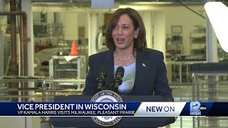 Vice President Kamala Harris visits Wisconsin marking first stop in 2024 campaign cycle [upl. by Richara]