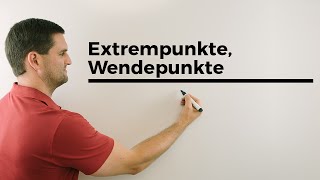 Extrempunkte Wendepunkte Berechnungen Übersicht Kurvendiskussion  Mathe by Daniel Jung [upl. by Mohandas]