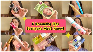 8 Grooming Tips Everyone Must Know 🤌✨  Self Grooming tips for Uni College amp School Girls 💕 [upl. by Acinoreb]